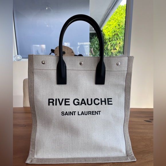 Saint Laurent Rive Gauche Tote in Canvas - Picture 1 of 13